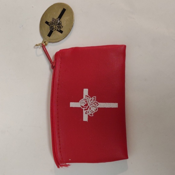 Vintage red rosary - Picture 4 of 5